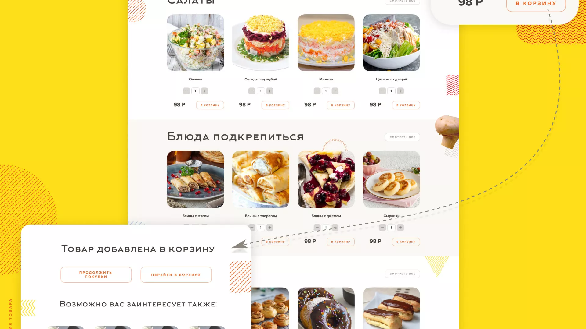 Разработка сайта кафе-столовой «Суп-Мясо-Салат» в Щелково